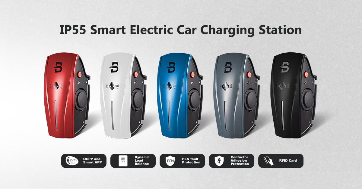 beny ip55 ev charger with socket