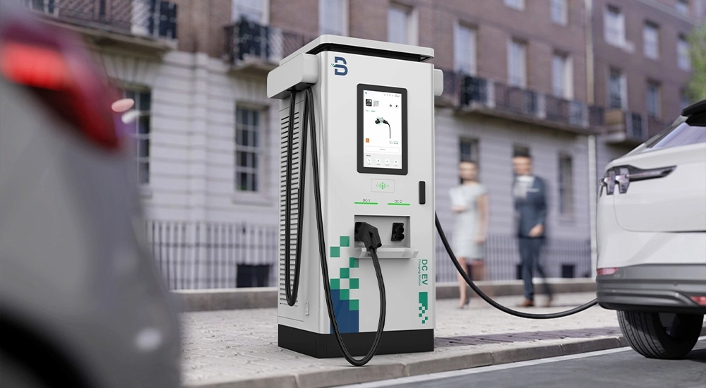 2 Guns DC EV Charging Station with Liquid Cooling