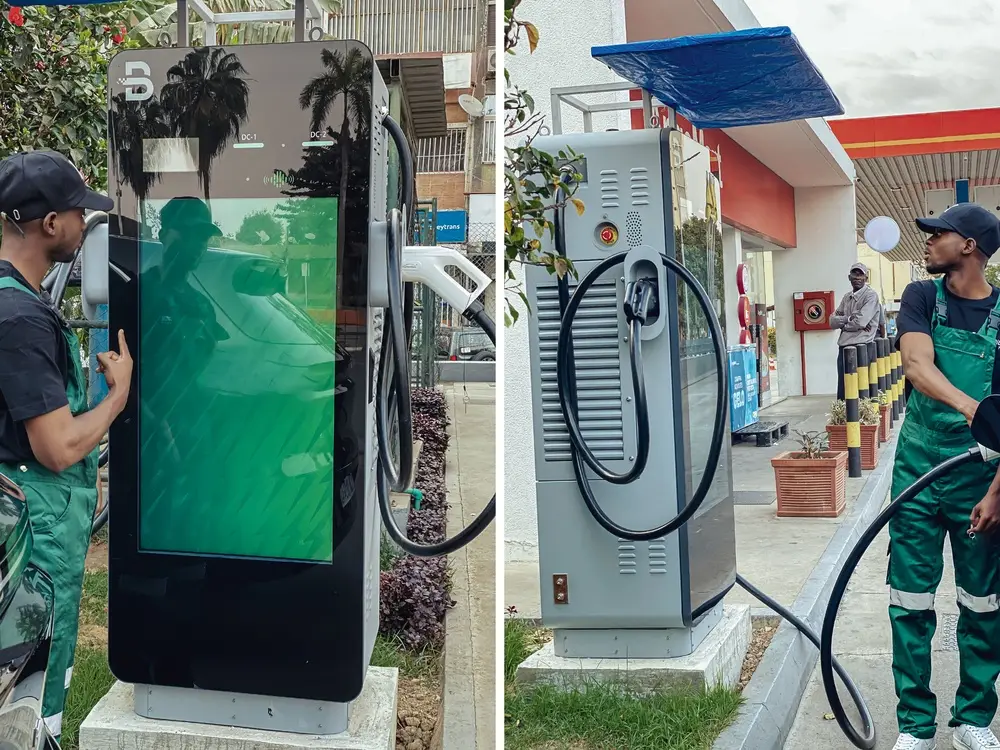 120kW 2 Guns Advertising DC EV Charger BGDC Africa