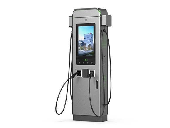 EVB Plankmuntita 22kw ac ev aŭtoŝargilo kun 21-cola tuŝekrano kaj