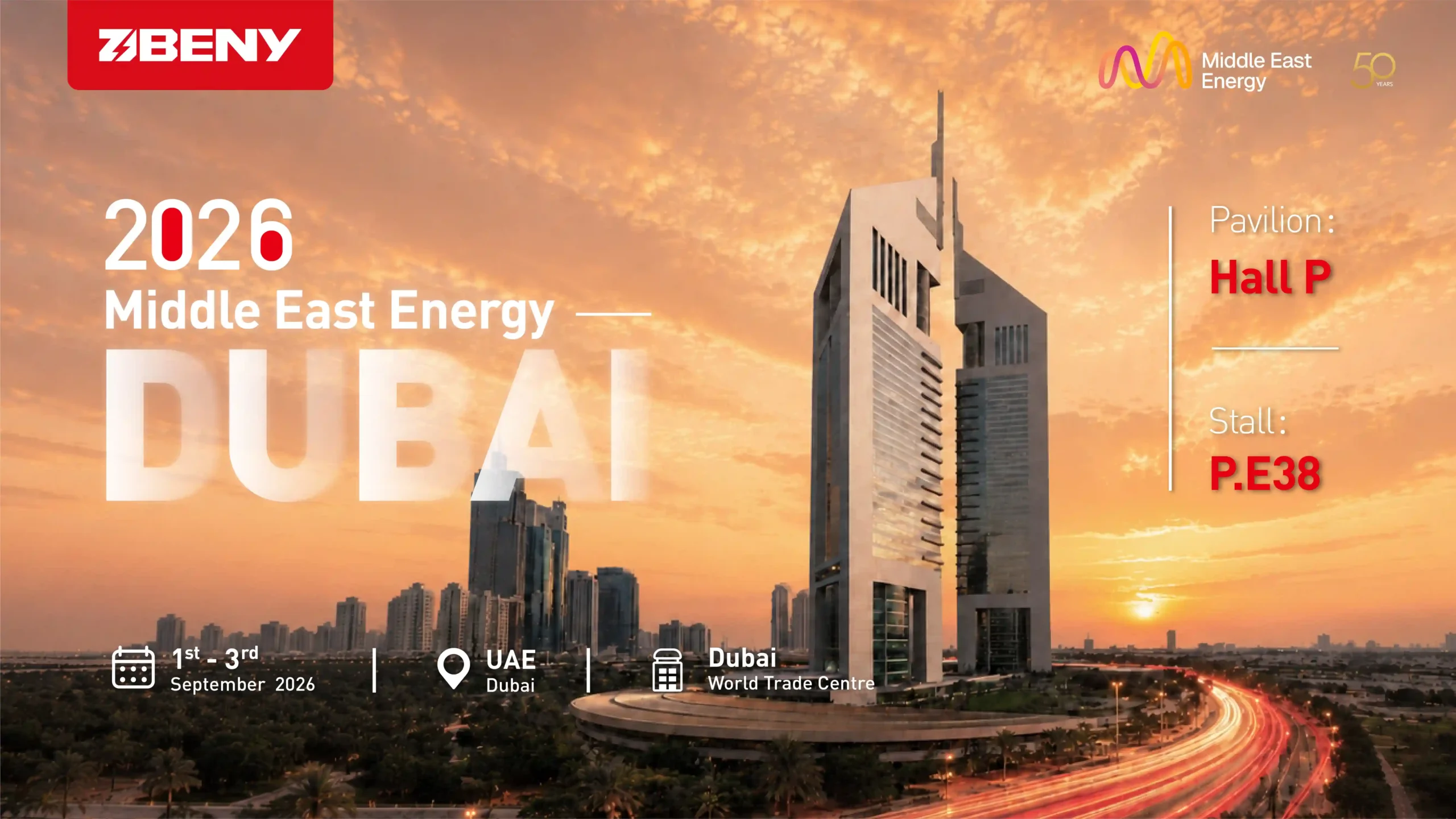 BENY Middle East Energy Dubai 2026